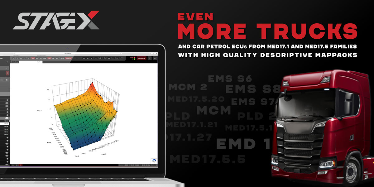 StageX: Following 33 ECUs with Mappacks
